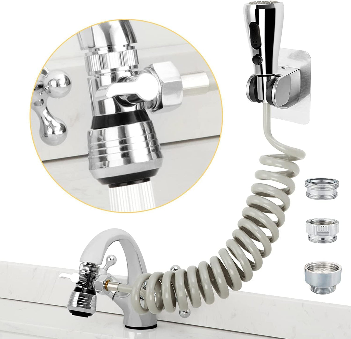 Patented  Swivel Faucet Extender Sink Aerator NSF/ANSI 372 Standard