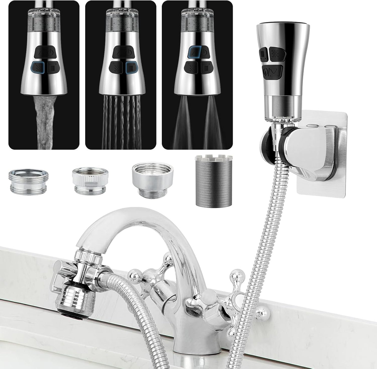 Patented  Swivel Faucet Extender Sink Aerator NSF/ANSI 372 Standard