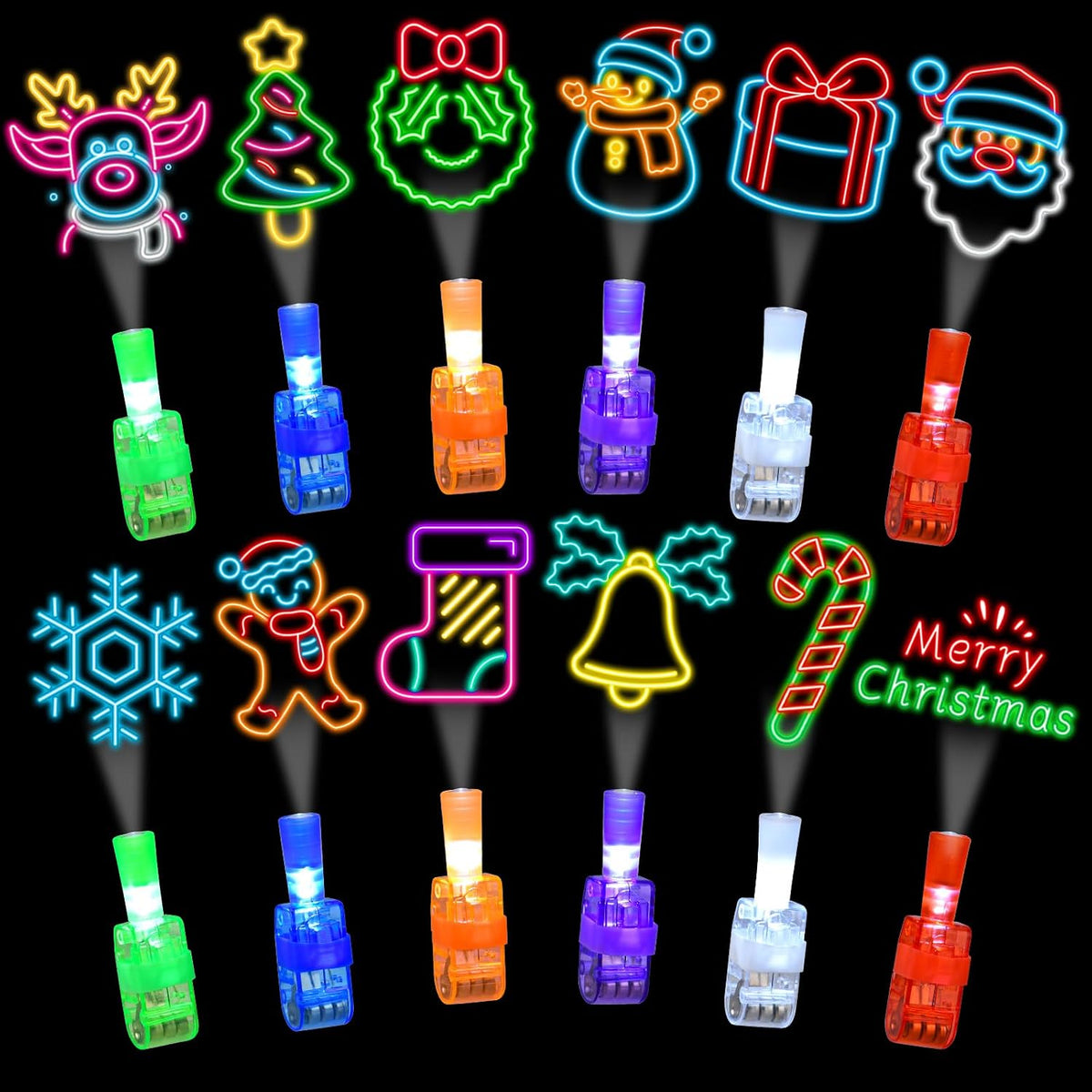 Halloween Party Favors for Kids, 36Pcs Finger Lights for Halloween Goodie Bag Fillers Basket Treats Toys for Girls Boys Kids Classroom Rewards