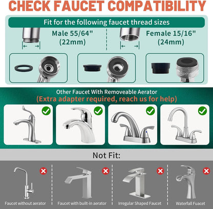 Patented  Swivel Faucet Extender Sink Aerator NSF/ANSI 372 Standard