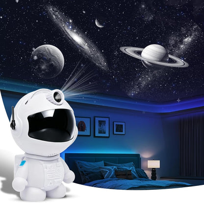 FSSQLBFLC Astronaut Galaxy Projector, Night Light for Kids, Space-Theme