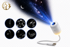 Mini Galaxy Star Projector Night Light – USB Portable Starry Sky Lamp for Bedroom, Kids Room & Home Decor