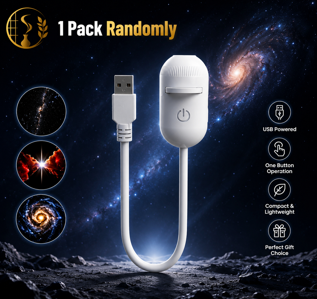 Mini Galaxy Star Projector Night Light – USB Portable Starry Sky Lamp for Bedroom, Kids Room & Home Decor
