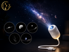 Mini Galaxy Star Projector Night Light – USB Portable Starry Sky Lamp for Bedroom, Kids Room & Home Decor