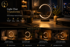 Modern LED Ring Table Lamp – Dimmable Circular Night Light for Bedroom, Living Room & Hotel