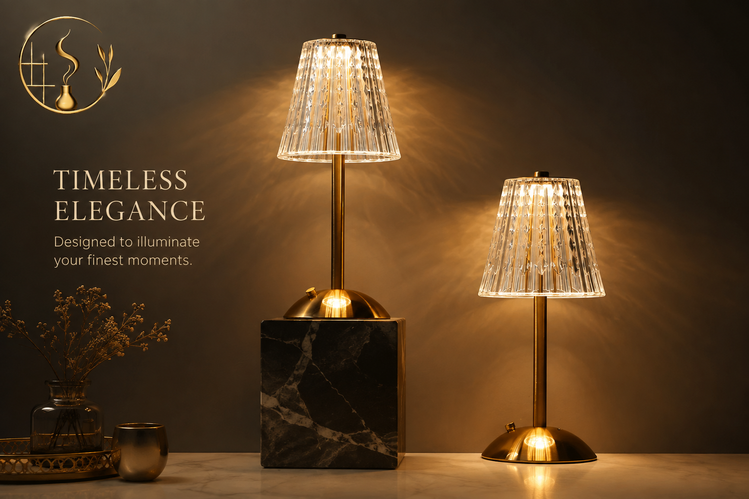 LED Touch Dimmable Table Lamp – Rechargeable Reading Light for Hotel & Bedroom