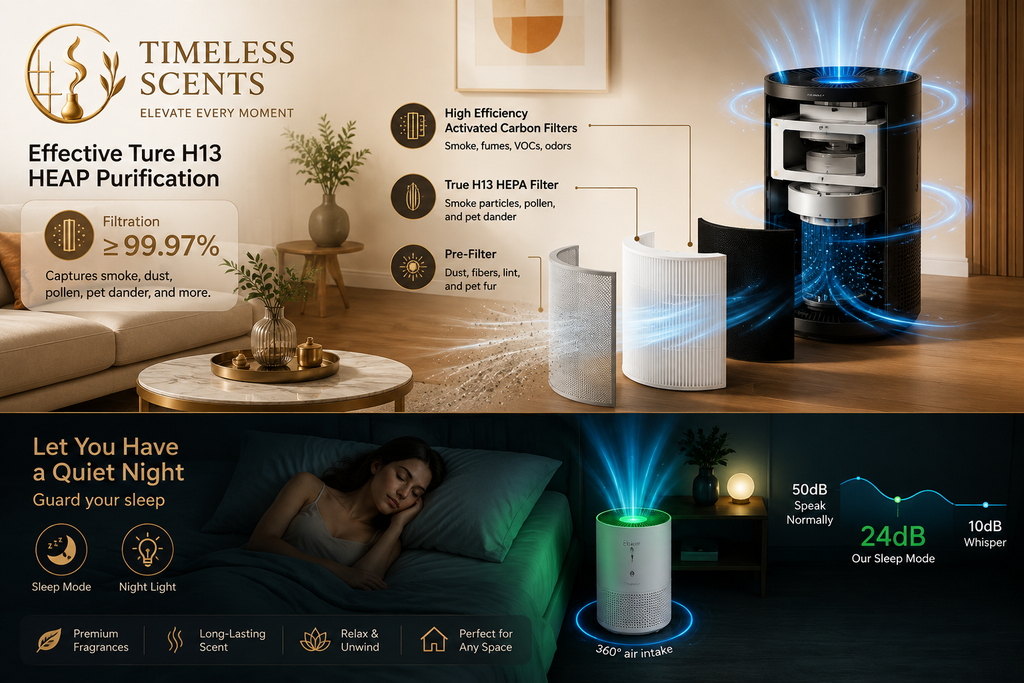 H13 True HEPA Air Purifier with Smart App Control