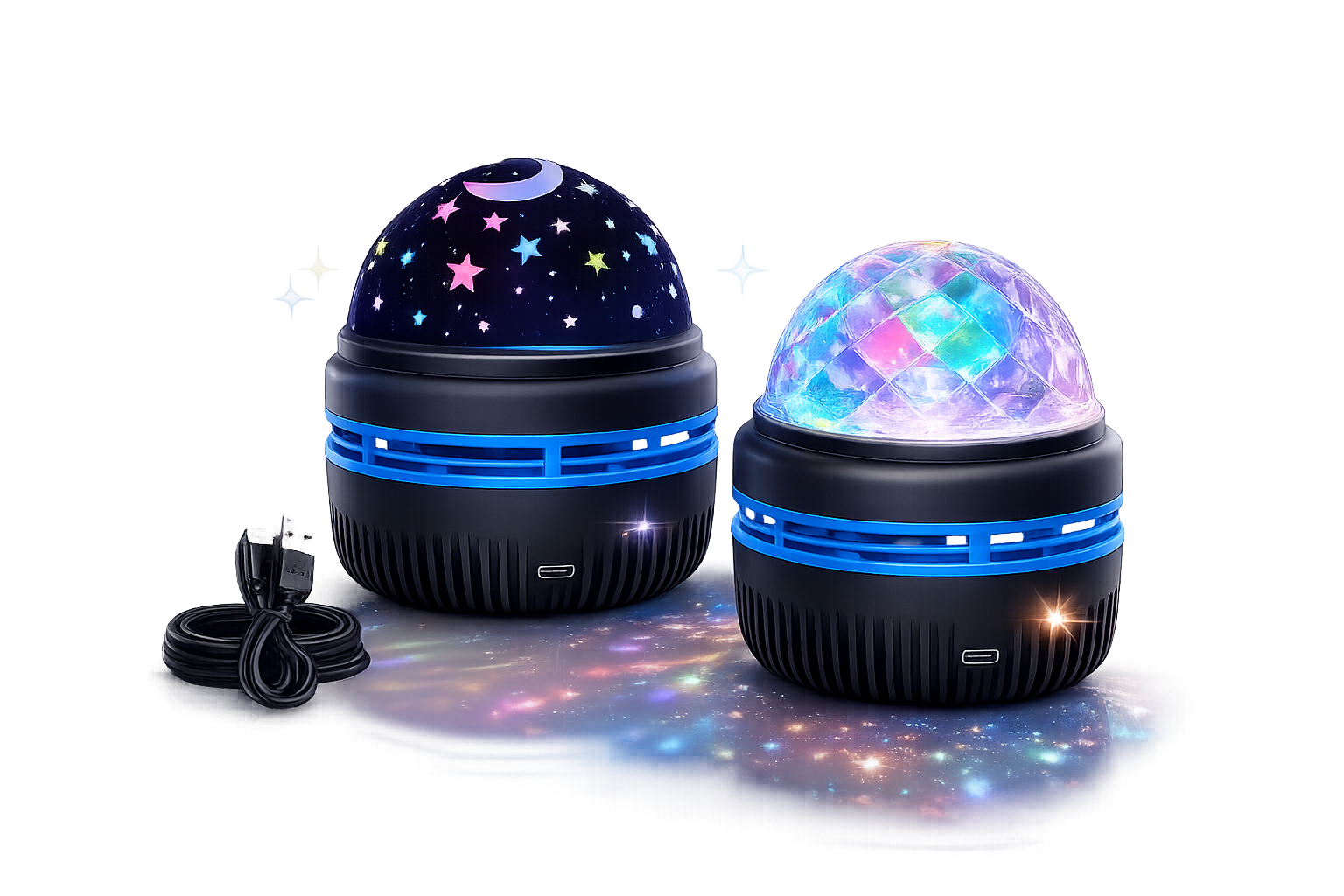 1pc Star Projector, Galaxy Projector, Water Ocean Wave Projector For Bedroom Night Light  Room Decor With 7-Colors Patterns