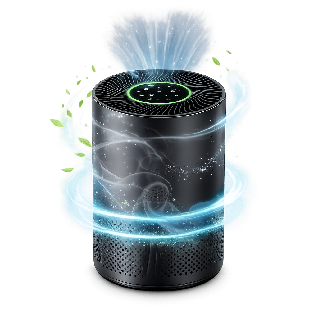 Chuboor Air Purifiers for Home H13 True HEPA for Bedroom Room Kitchen Washroom for Smoke and Dust Pollen Odors PM2.5 Detection 185m³/h CADR Supports Tuya App for 30-40 Square Meters of Clean Purifier Effectively Improve Air
