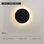 Round LED Wall Light – Touch Dimmable Human Body Sensor Lamp