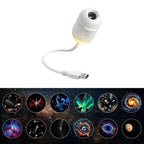Mini Galaxy Star Projector Night Light – USB Portable Starry Sky Lamp for Bedroom, Kids Room & Home Decor