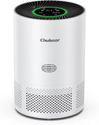 Chuboor Air Purifiers for Home H13 True HEPA for Bedroom Room Kitchen Washroom for Smoke and Dust Pollen Odors PM2.5 Detection 185m³/h CADR Supports Tuya App for 30-40 Square Meters of Clean Purifier Effectively Improve Air