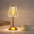 Table Lamp LED Touch Sensor Dimmable Desktop Night Light Rechargeable Wireless Reading Lamp for Hotel Bar Bedroom Decor Light