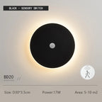 Round LED Wall Light – Touch Dimmable Human Body Sensor Lamp