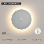 Round LED Wall Light – Touch Dimmable Human Body Sensor Lamp