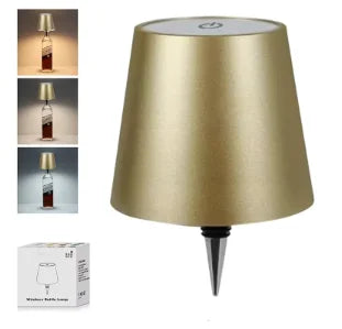 Rechargeable Wireless LED Wine Bottle Lamp Touch Dimming 3 Color Modes Cordless Lampshade Bottle Stopper Night Light Decorative Lamp For Bar Restaurant Bedroom Living Room