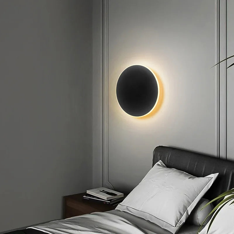 Round LED Wall Light – Touch Dimmable Human Body Sensor Lamp
