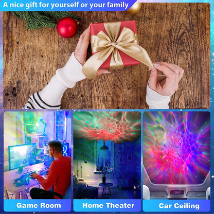 FSSQLBFLC Astronaut Galaxy Projector, Night Light for Kids, Space-Theme