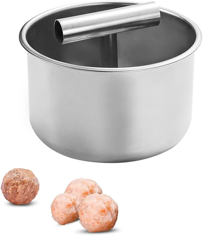 6/12 Holes Press Type Stainless Steel Meatball Maker,Anti-Stick Kitchen Extruded Meatball Making Tool Meat Ball Mold Meatball Shaper for Kitchen (12 Holes)